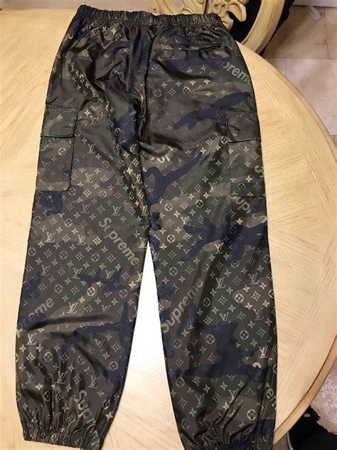 supreme louis vuitton trackpants fake red|supreme x louis vuitton collection.